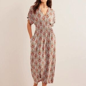 Boden Multicolor Patterned Maxi Dress